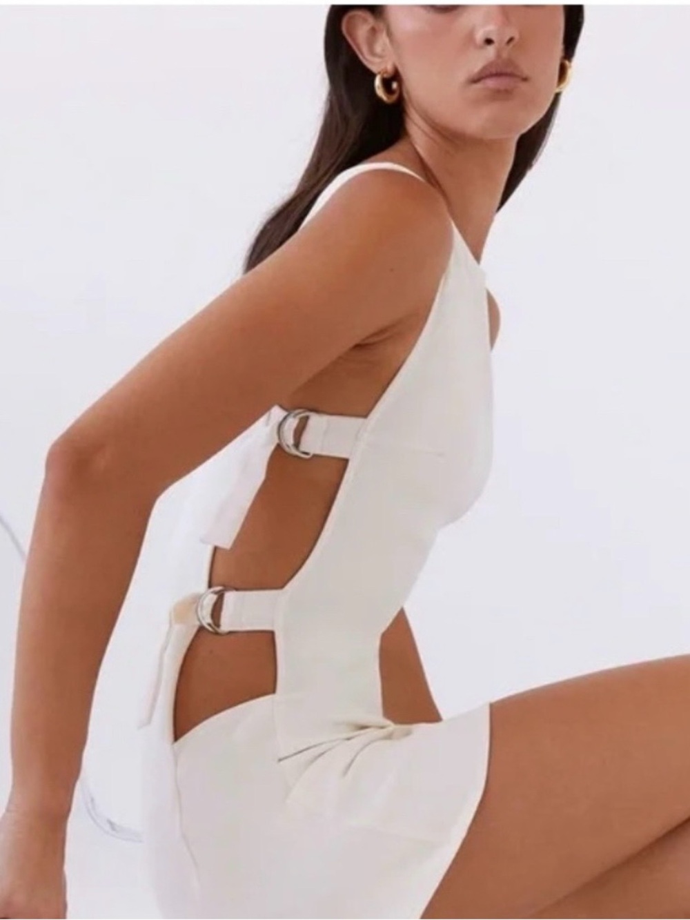 Peppermayo Exclusive Cherish You Buckle mini dress